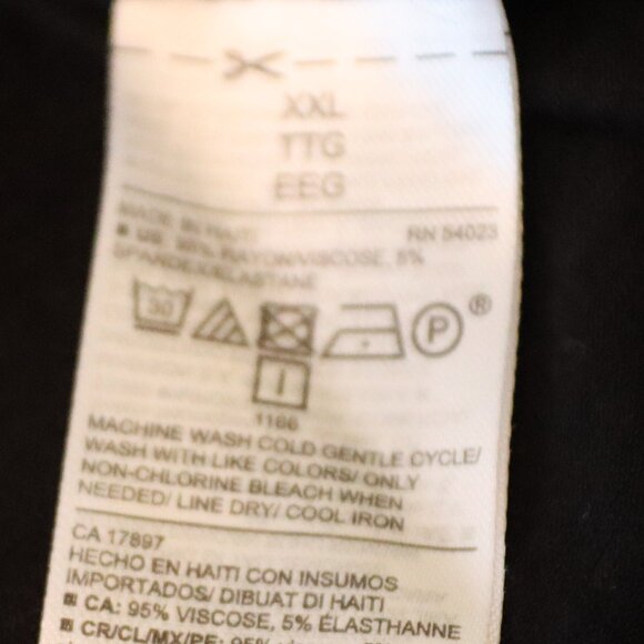 Old Navy Black Luxe Pleat Tunic Long Sleeve Top Womens Size XXL Rayon/Viscose - Picture 3 of 11